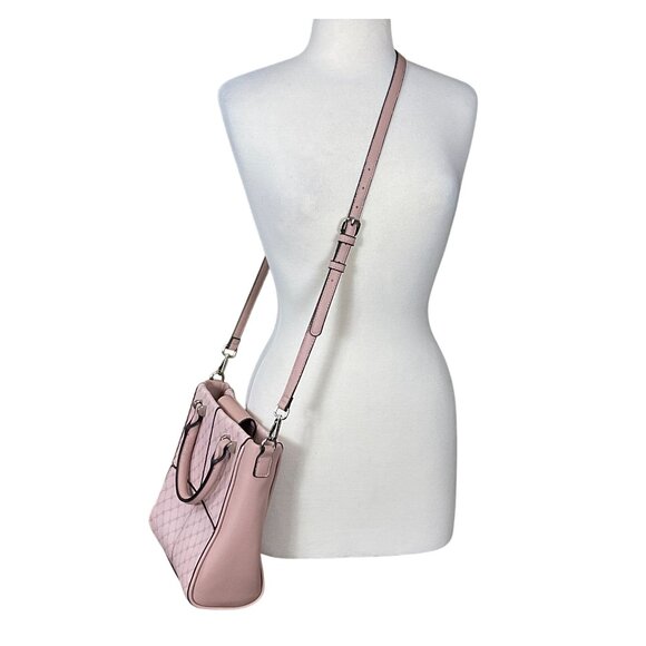 Steve Madden Crossbody Pink Faux Leather Logo BKIA Shopper Bag Straps & Handles - Picture 3 of 10